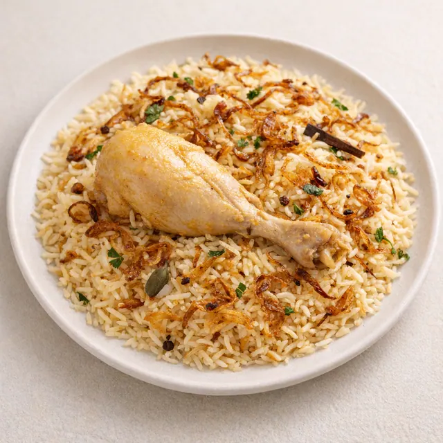 Morog polao as a Bangladeshi catering dish for gatherings