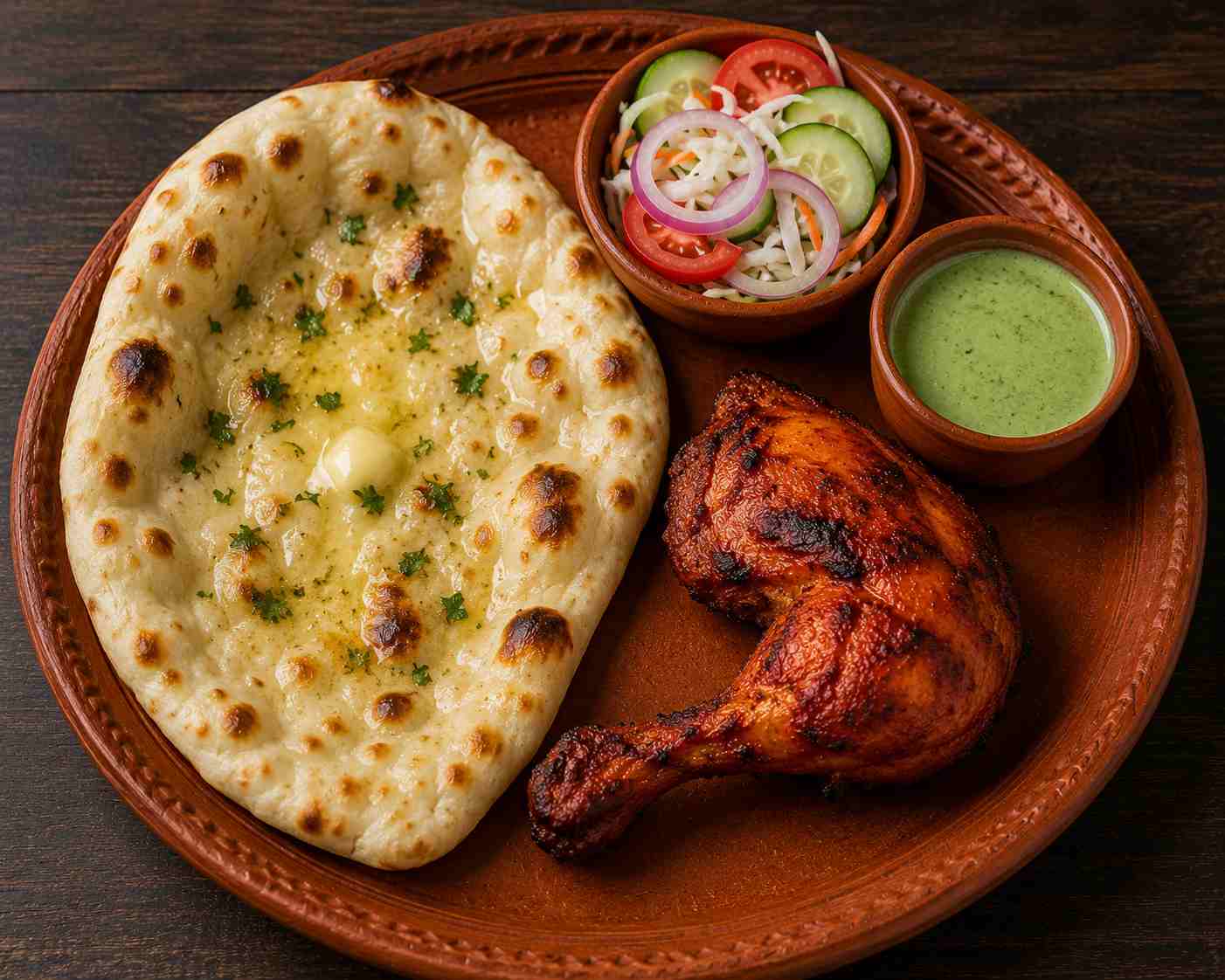 tandoori chicken naan set Bangladeshi food Malaysia