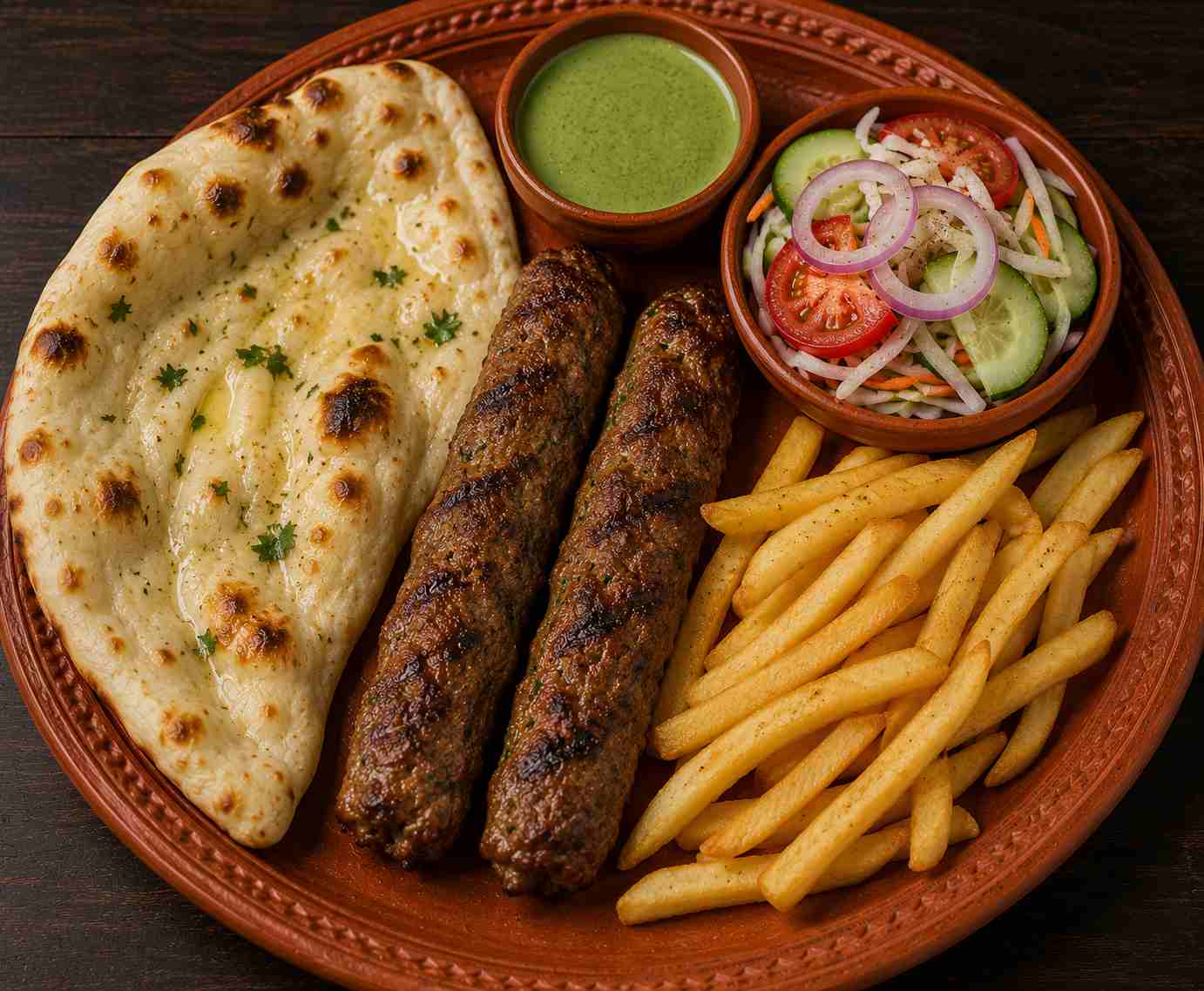 Beef Sheekh Kebab Platter catering menu Malaysia