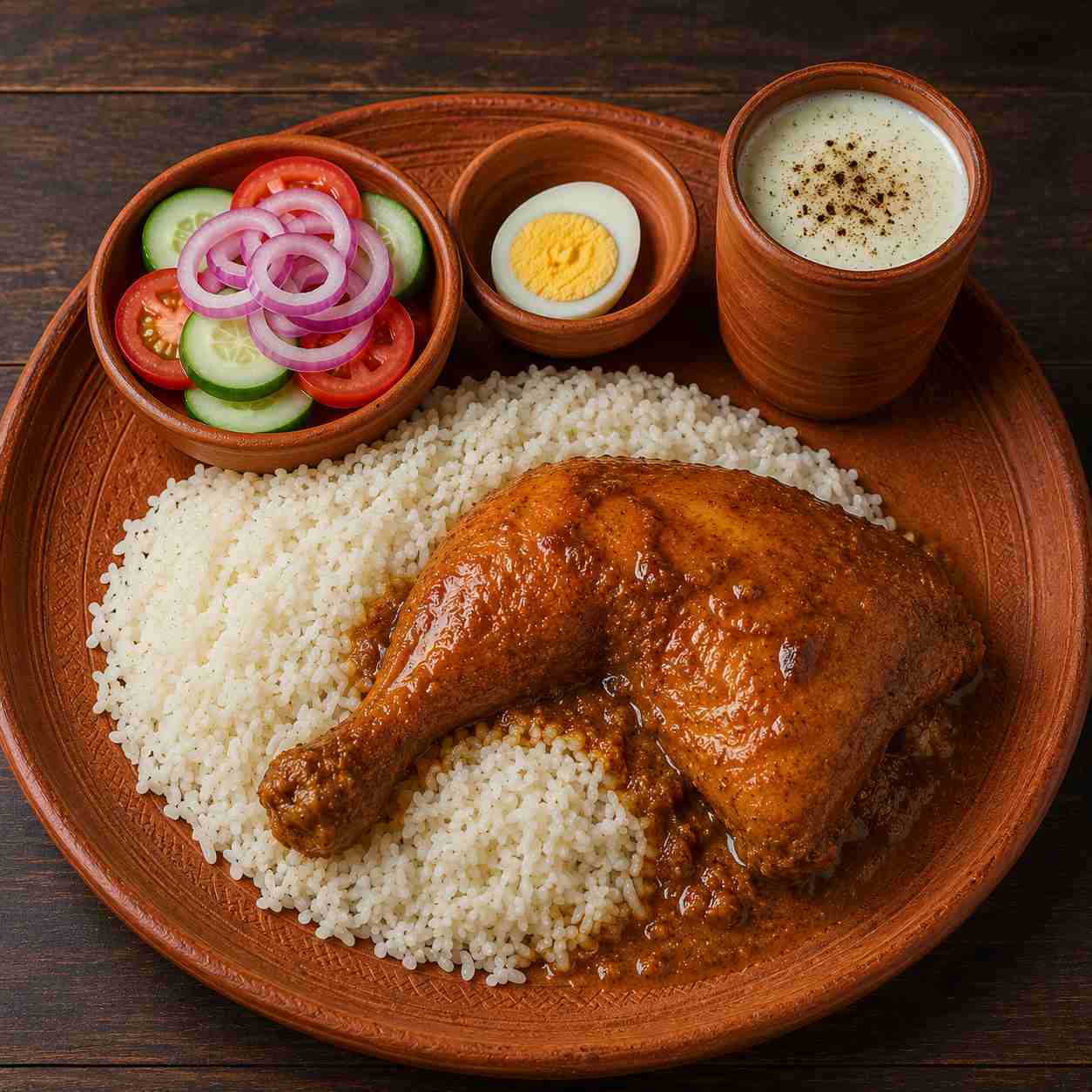 chicken roast rice set Bangladeshi food Malaysia