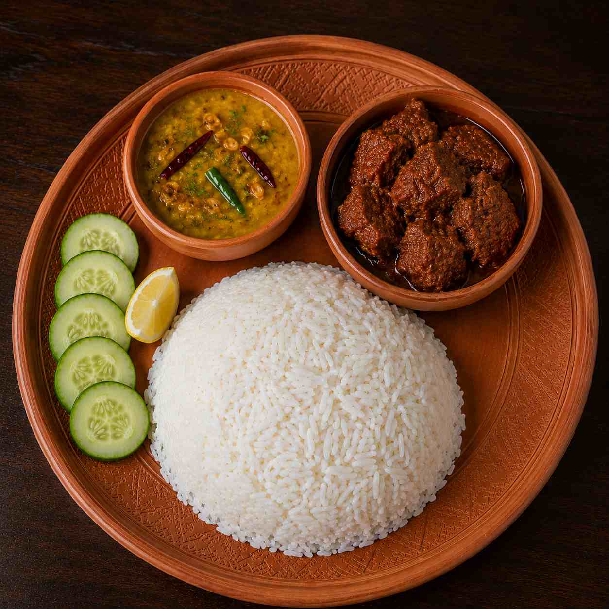 Beef Bhuna Rice Set catering Shah Alam